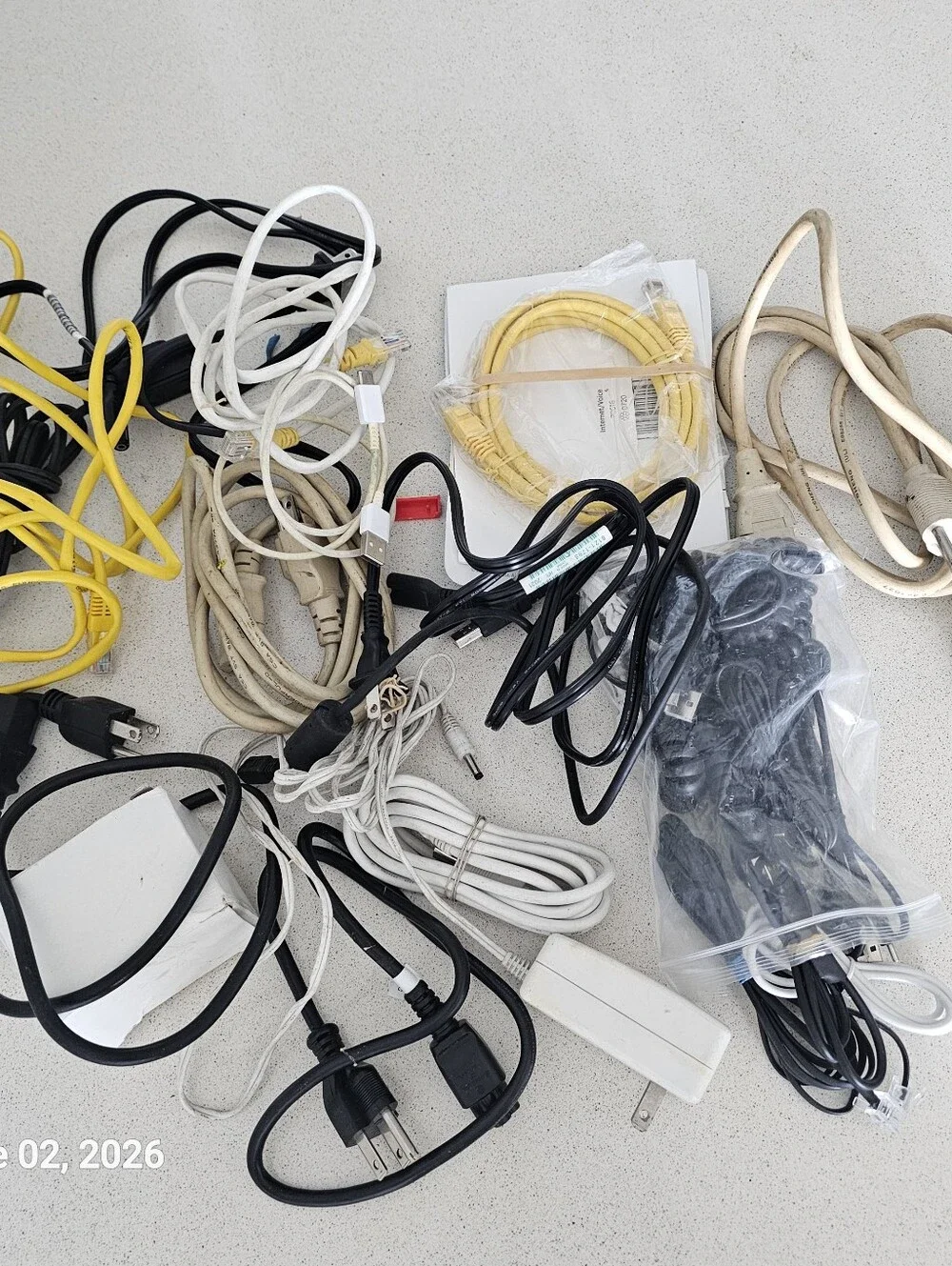 Electronic Accessory Lot Chargers Cable Cords Walkman CD Plugs HDMI Adapters